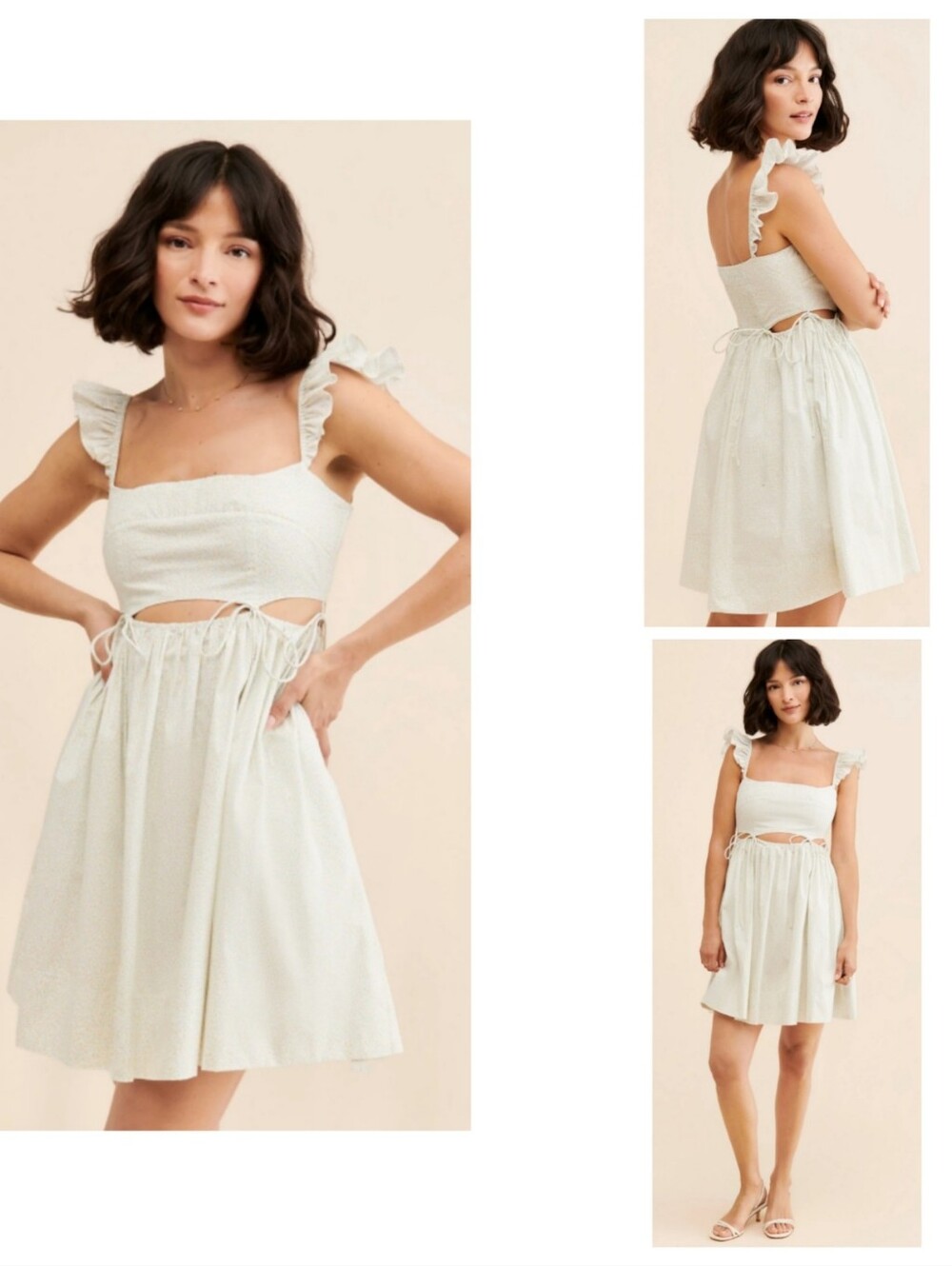 ALLINA LIU 'Tamago' Ditzy Floral Dress S